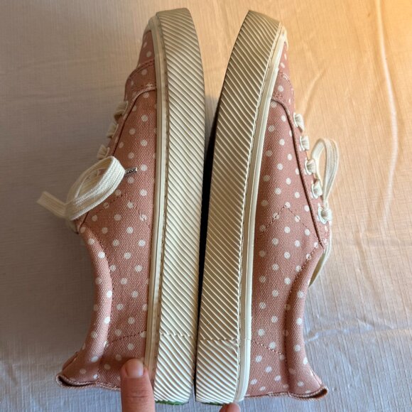Cariuma OCA Low Rose Canvas White Polka Dots Sneaker Size 6.5 - Picture 4 of 9